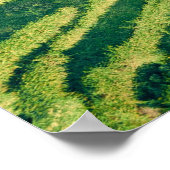 Luftbild des Grünfeldes Poster (Ecke)