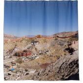 Luftbild des Gyantse & Palcho Klosters - Tibet Duschvorhang (Vorderseite)