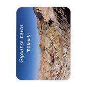 Luftbild des Gyantse & Palcho Klosters - Tibet Magnet (Vertikal)