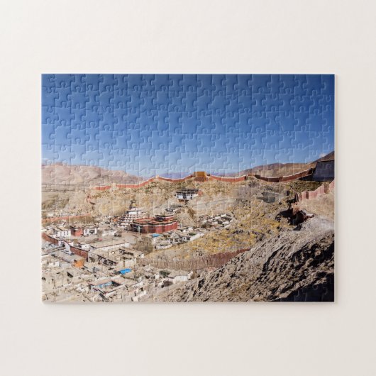 Luftbild des Gyantse & Palcho Klosters - Tibet Puzzle (Horizontal)
