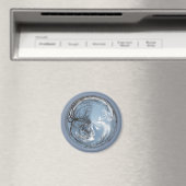 Luftbild des Himmels mit Eichenbaum Magnet (In Situ (Geschirrspüler))