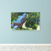 Luftbild des Hotels Gideon Putnam, Wellness-Center Leinwanddruck (Insitu (Holzboden))