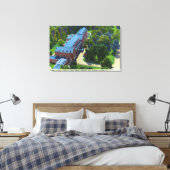 Luftbild des Hotels Gideon Putnam, Wellness-Center Leinwanddruck (Insitu (Schlafzimmer))