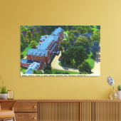 Luftbild des Hotels Gideon Putnam, Wellness-Center Leinwanddruck (Insitu (Wohnzimmer))