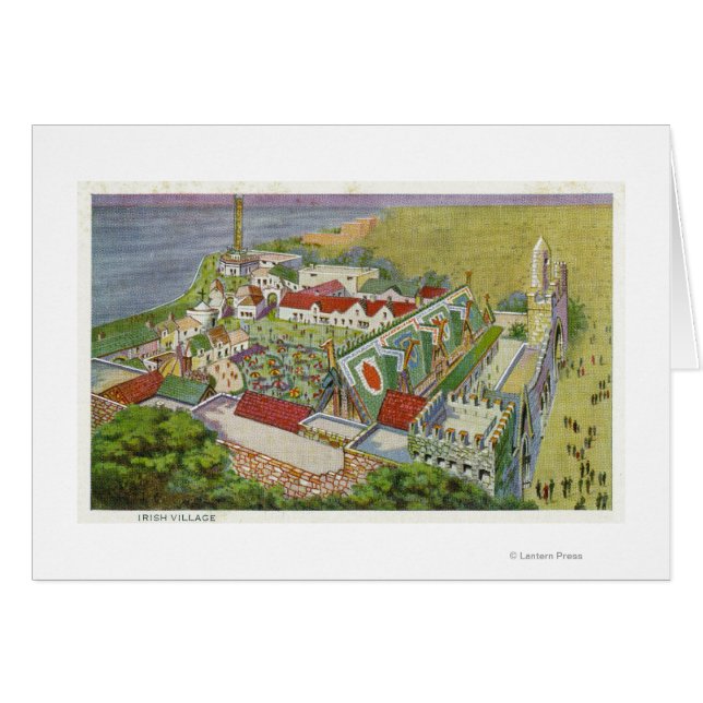 Luftbild des irischen Dorfes (Vorderseite (Horizontal))