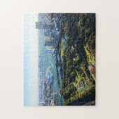 Luftbild des japanischen Gartens Puzzle (Vertikal)