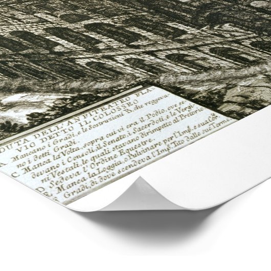 Luftbild des Kolosseums in Rom von "Ansichten o Poster (Ecke)