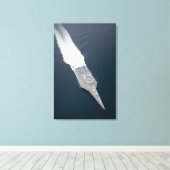 Luftbild des Küstenkampfschiffs Leinwanddruck (Insitu (Holzboden))