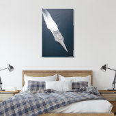 Luftbild des Küstenkampfschiffs Leinwanddruck (Insitu (Schlafzimmer))