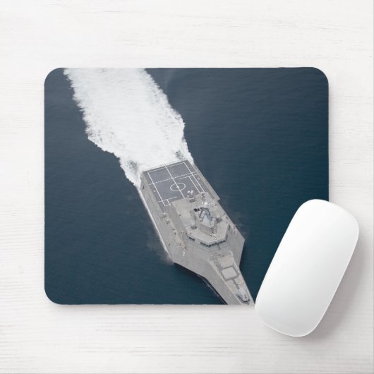 Luftbild des Küstenkampfschiffs Mousepad (Mit Mouse)