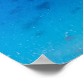 Luftbild des Malediven-Atolls Poster (Ecke)