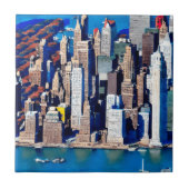 Luftbild des Manhattan-Musters Fliese (Vorderseite)