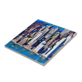 Luftbild des Manhattan-Musters Fliese (Seite)