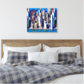 Luftbild des Manhattan-Musters Leinwanddruck (Insitu (Schlafzimmer))