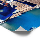 Luftbild des Manhattan-Musters Poster (Ecke)