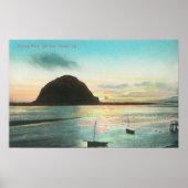 Luftbild des Morrow Rock und der Bucht Poster (Vorne)