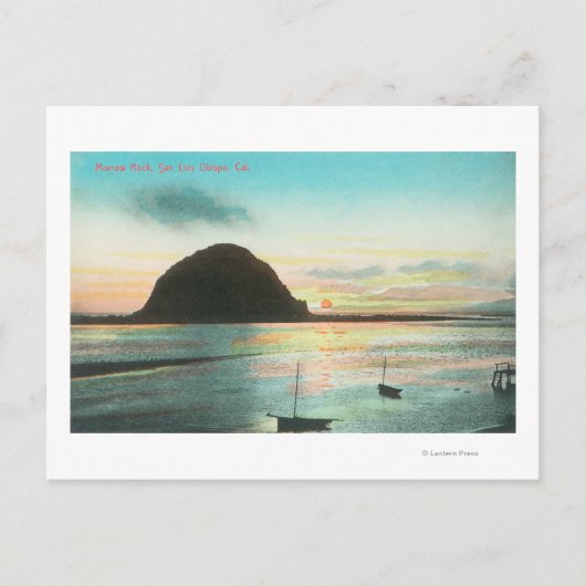 Luftbild des Morrow Rock und der Bucht Postkarte (Vorderseite)