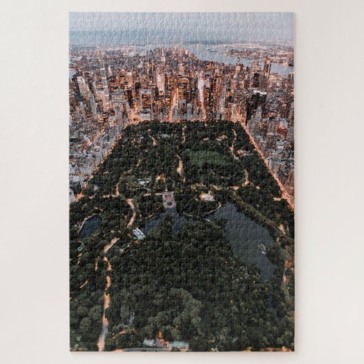 Luftbild des NYC und des Zentralparks Puzzle (Vertikal)