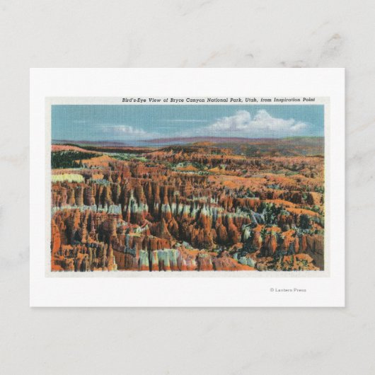 Luftbild des Parks vom Inspirationspunkt aus Postkarte (Vorderseite)