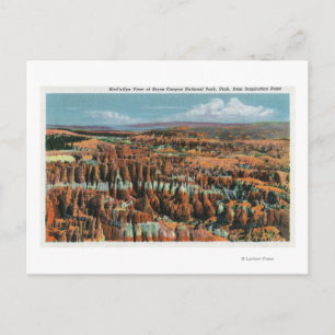 Luftbild des Parks vom Inspirationspunkt aus Postkarte