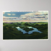 Luftbild des Plattensees Poster (Vorne)