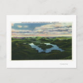 Luftbild des Plattensees Postkarte (Vorderseite)