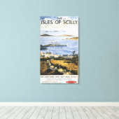 Luftbild des Posters der Stadt und der Dockbahn Leinwanddruck (Insitu (Holzboden))