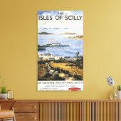 Luftbild des Posters der Stadt und der Dockbahn Leinwanddruck (Insitu (Wohnzimmer))