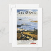 Luftbild des Posters der Stadt und der Dockbahn Postkarte (Vorne/Hinten)