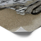 Luftbild des Raupentransporters Poster (Ecke)