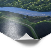 Luftbild des Roten Flusses im Norden Fotodruck (Ecke)