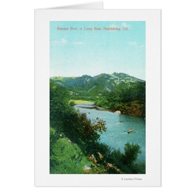 Luftbild des russischen Flusses auf der Rose des C (Vorne)