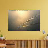 Luftbild des Schiffes im Gatun Panama-See Leinwanddruck (Insitu (Wohnzimmer))