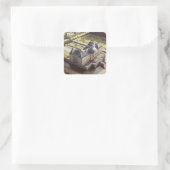 Luftbild des Schlosses, entworfen für Nicholas Quadratischer Aufkleber (Tasche)