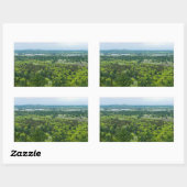 Luftbild des Schwarzen Staat Rechteckiger Aufkleber (Blatt)