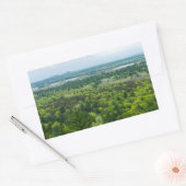 Luftbild des Schwarzen Staat Rechteckiger Aufkleber (Umschlag)