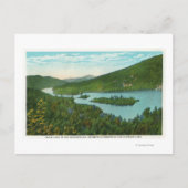 Luftbild des Sees Postkarte (Vorderseite)