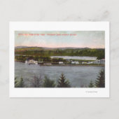 Luftbild des Vergnügungsparks Oaks Postkarte (Vorderseite)