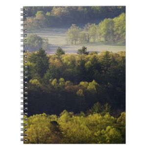 Luftbild des Waldes in Cades Cove, Great Smoky Notizblock