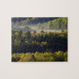 Luftbild des Waldes in Cades Cove, Great Smoky Puzzle