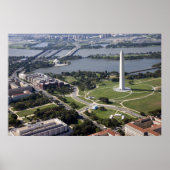 Luftbild des Washington Monuments Poster (Vorne)