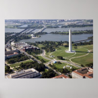 Luftbild des Washington Monuments