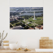 Luftbild des Washington Monuments Poster (Küche)