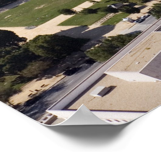 Luftbild des Washington Monuments Poster (Ecke)