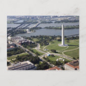 Luftbild des Washington Monuments Postkarte (Vorderseite)
