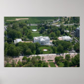 Luftbild des Weißen Hauses Poster (Vorne)