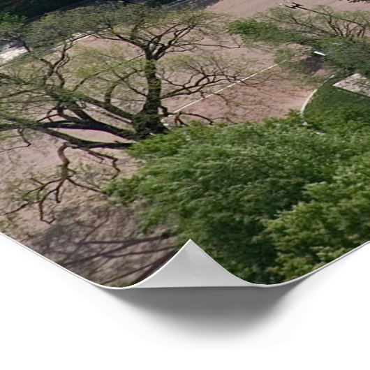 Luftbild des Weißen Hauses Poster (Ecke)