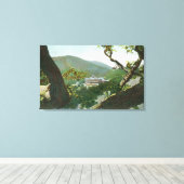 Luftbild des Witter Medical Springs Hotel Leinwanddruck (Insitu (Holzboden))