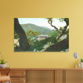 Luftbild des Witter Medical Springs Hotel Leinwanddruck (Insitu (Wohnzimmer))