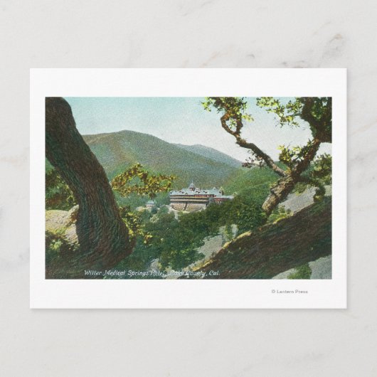 Luftbild des Witter Medical Springs Hotel Postkarte (Vorderseite)